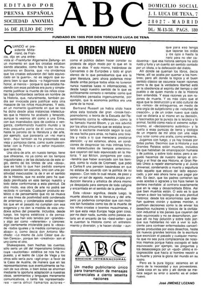 �El orden nuevo�, ABC, 16-VII.
